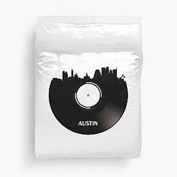 Austin Texas Vinyl Duvet Cover