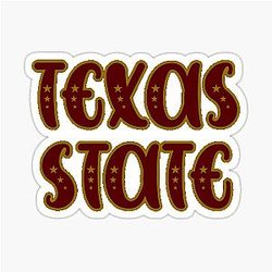 Texas State - Star Sticker