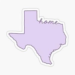 Texas Home Outline Sticker