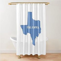 Oklahoma Texas Funny Shower Curtain