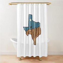 Vintage Texas State Longhorns Shower Curtain