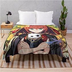 Elias Ainsworth The Ancient Magus Bride Fine Art Anime Throw Blanket