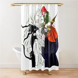 The Ancient Magus Bride and The Girl From Another Side Art Mashup Shower Curtain