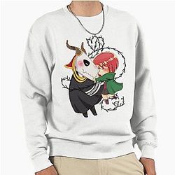 Retro The Ancient Magus Bride Elias And Chise Music Vintage Pullover Sweatshirt