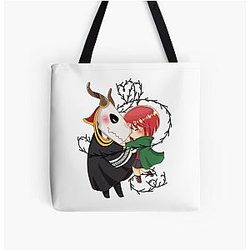 Retro Vintage The Ancient Magus Bride Elias And Chise Music Tote Bag
