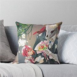 Elias Ainsworth The Ancient Magus Bride Artwork for Throw Pillow