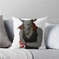 Elias Ainsworth The Ancient Magus Bride Drawing for Fan Throw Pillow