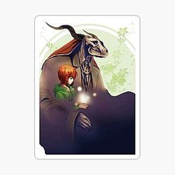 Elias Ainsworth The Ancient Magus Bride Drawing For Otakus Sticker