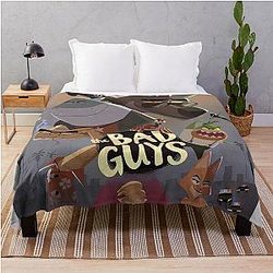 The Bad Guys Movie Throw Blanket