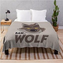 Mr. Wolf - The Bad Guys Throw Blanket