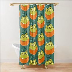 Mr. Piranha The Bad Guy Shower Curtain