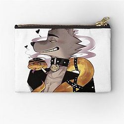 The bad guys Mr Wolf and Mr Snake Zipper Pouch