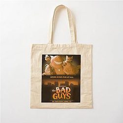 The Bad Guys Film 2022 Mr Piranha Cotton Tote Bag