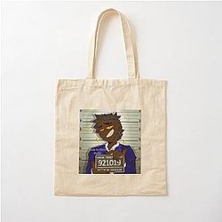 Mr. Wolf Humanization Cotton Tote Bag