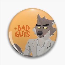 The Bad Guys Mr Wolf sticker DreamWorks Pin