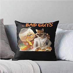The Bad Guys Movie Pullover Throw Pillow