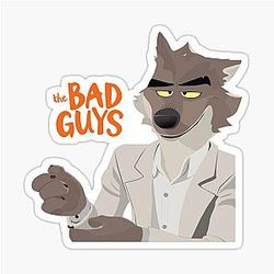 The Bad Guys Mr. Wolf sticker from DreamWorks