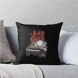 The Bad Guys Getaway Vehicle Poster Throw Pillow