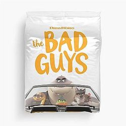 The Bad Guys Movie Mr Piranha Poster Duvet Cover