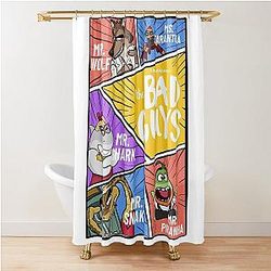 The Bad Guy Shower Curtain