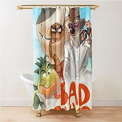 The Bad Guys Movie Shower Curtain