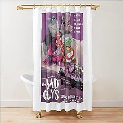 The Bad Guys Film 2022 Mr Piranha Shower Curtain