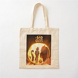 The Bad Guys Mr Piranha Poster Cotton Tote Bag