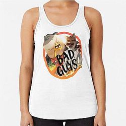 The Bad Guys Great Gift Tv Kids Funny Character Racerback Tank Top
