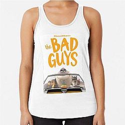 The Bad Guys Movie 2022 Mr Piranha Poster Racerback Tank Top