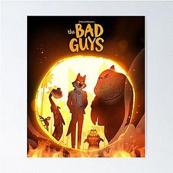 The Bad Guys Mr Piranha Poster 2022