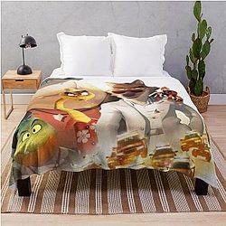 The Bad Guys Movie Poster throw blanket