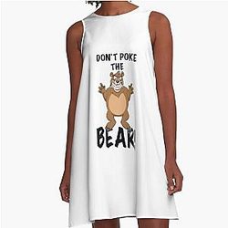 Don't Poke the Bear A Line Dress
