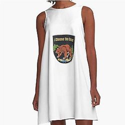 I Choose the Bear in the Woods Alpaca Dress