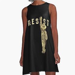 Smokey the Bear Resists Funny A-Line Dress