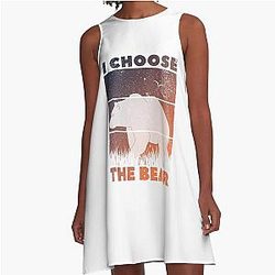 I Choose the Bear A line Dress