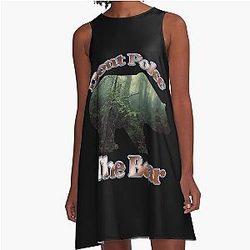 Don't Poke the Bear A Line Dress