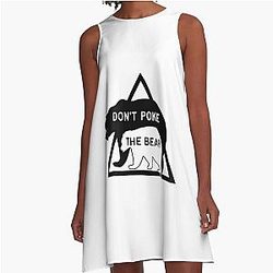 Don't poke the bear. A line dress.