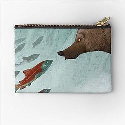 What's Dinner Said The Bear Zipper Pouch