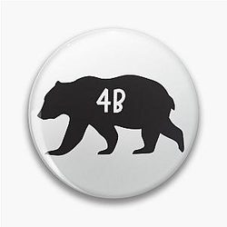 4B movement I Choose the Bear Pin