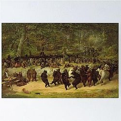 William Holbrook Beard - The Bear Dance Poster