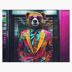 Graffiti Financier: The Bear in Suit Jigsaw Puzzle