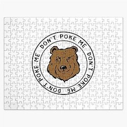 Don't poke the bear - cute bear Jigsaw Puzzle