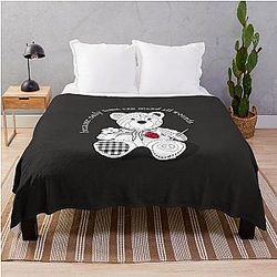SCP-2295 The Bear With a Heart of Patchwork SCP Foundation Throw Blanket