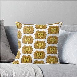 The Lion and the Bear Sketch Throw Pillow