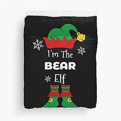 I'm the Bear Elf Family Matching Christmas Gift Duvet Cover