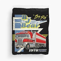 Bj and the Bear Truck Duvet Cover