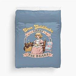 Even Goldilocks Chose the Bear Duvet Cover