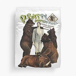 Batty the Bear Trainer biggest attraction of the day Duvet Cover