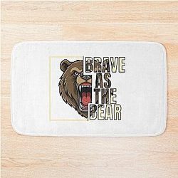 Brave Bear Bath Mat