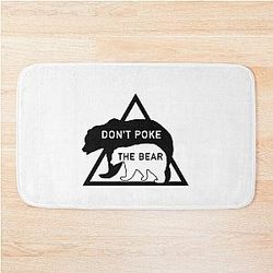 Don't Push the Bear Bath Mat